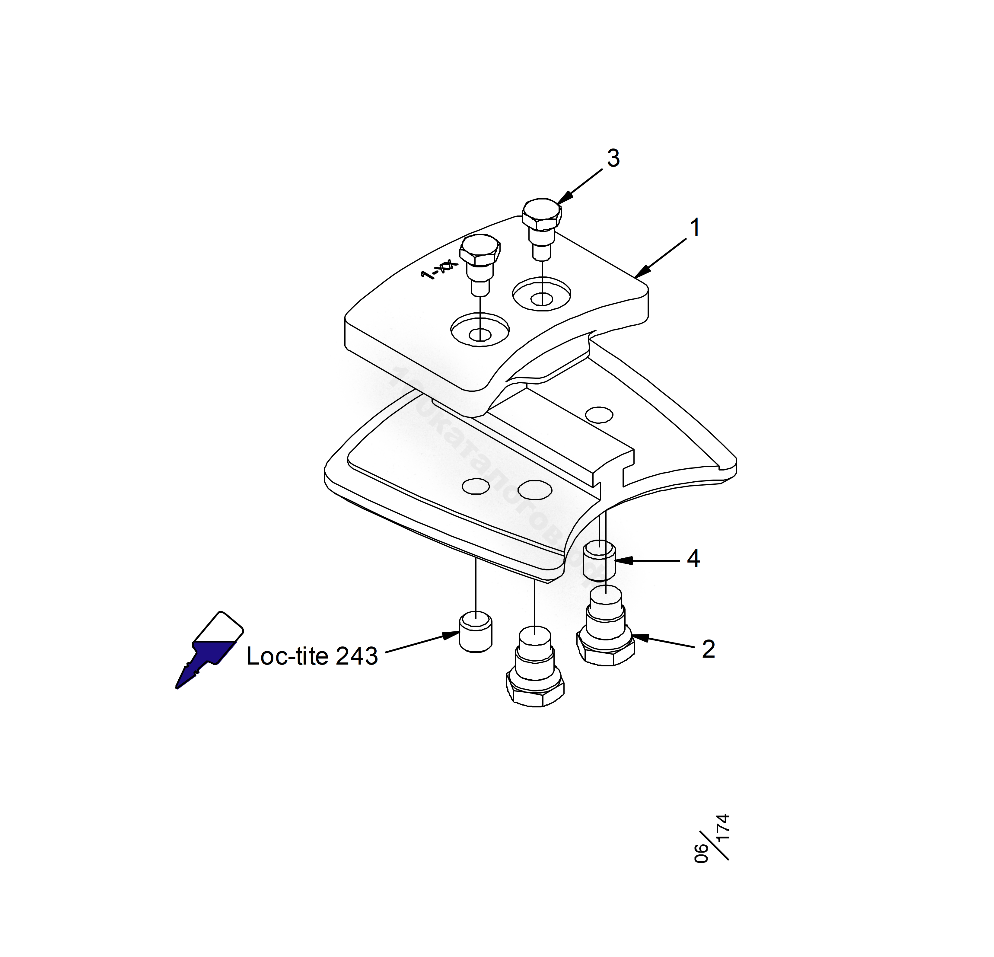 Пильный кронштейн 10mm STD