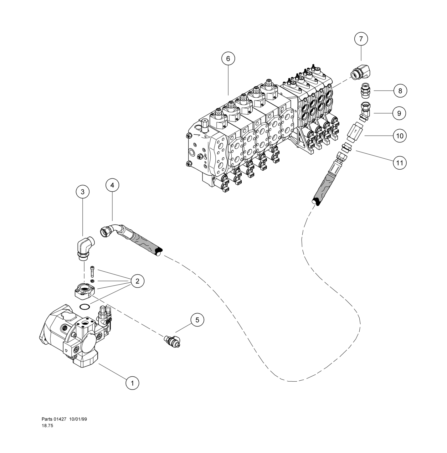 Auxiliary Pump Pressure Line - Combined Flow