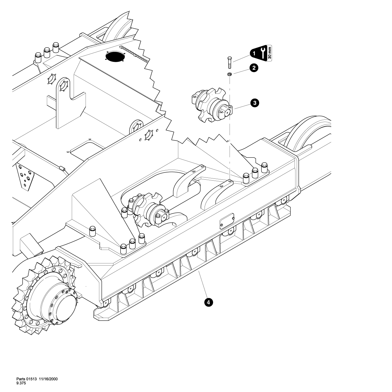 Track Sprocket Roller Installation