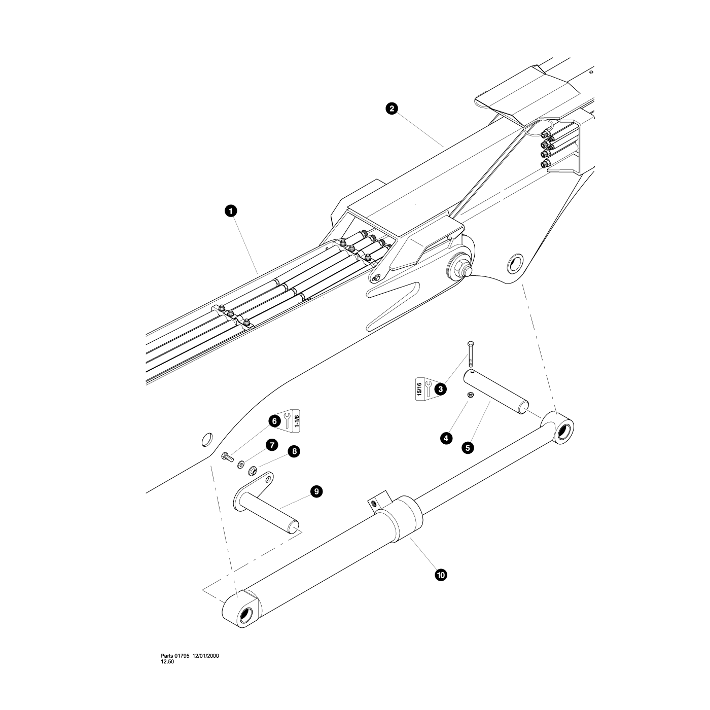 Telescopic Stick Boom Cylinder Installation