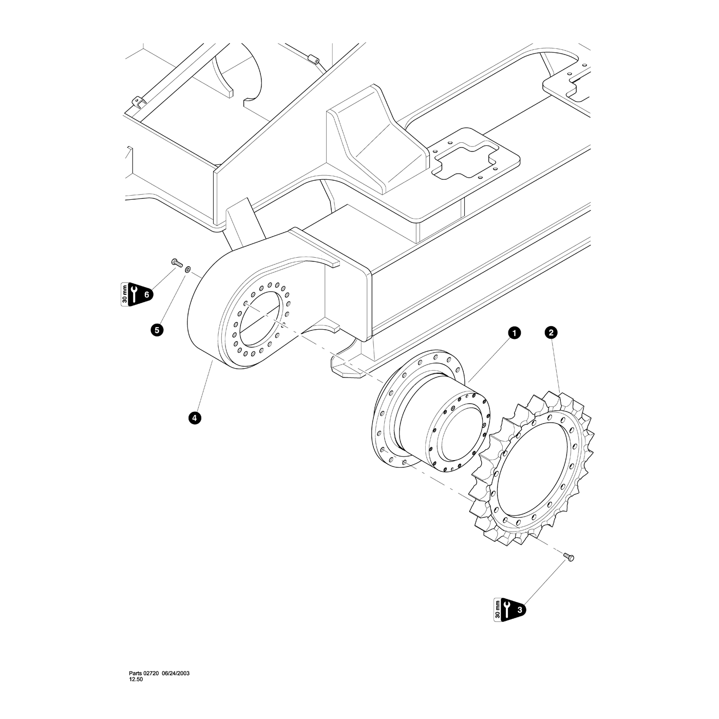 Track Final Drive and Sprocket Installation