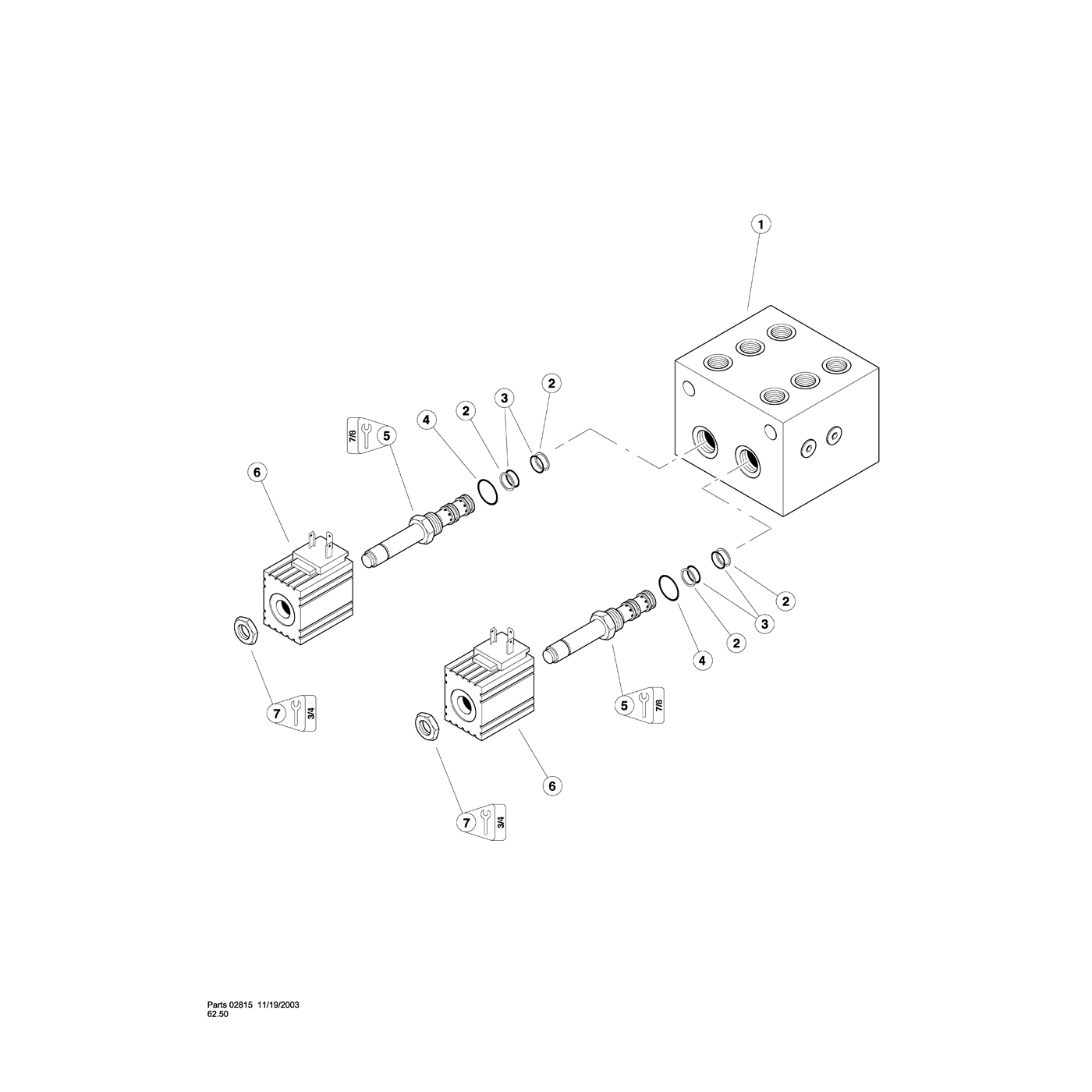 3-way manifold components