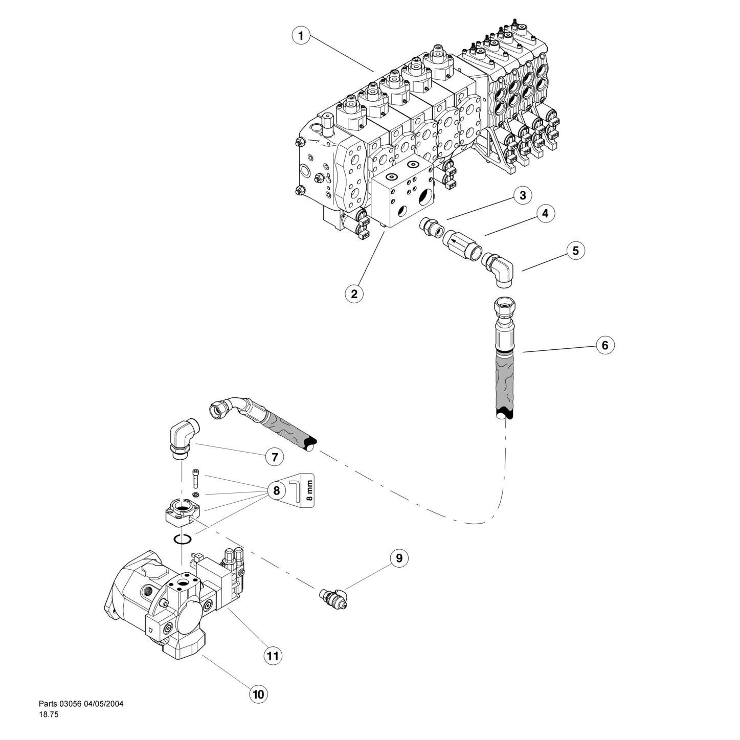 Auxiliary Pump Pressure Line - Combined Flow