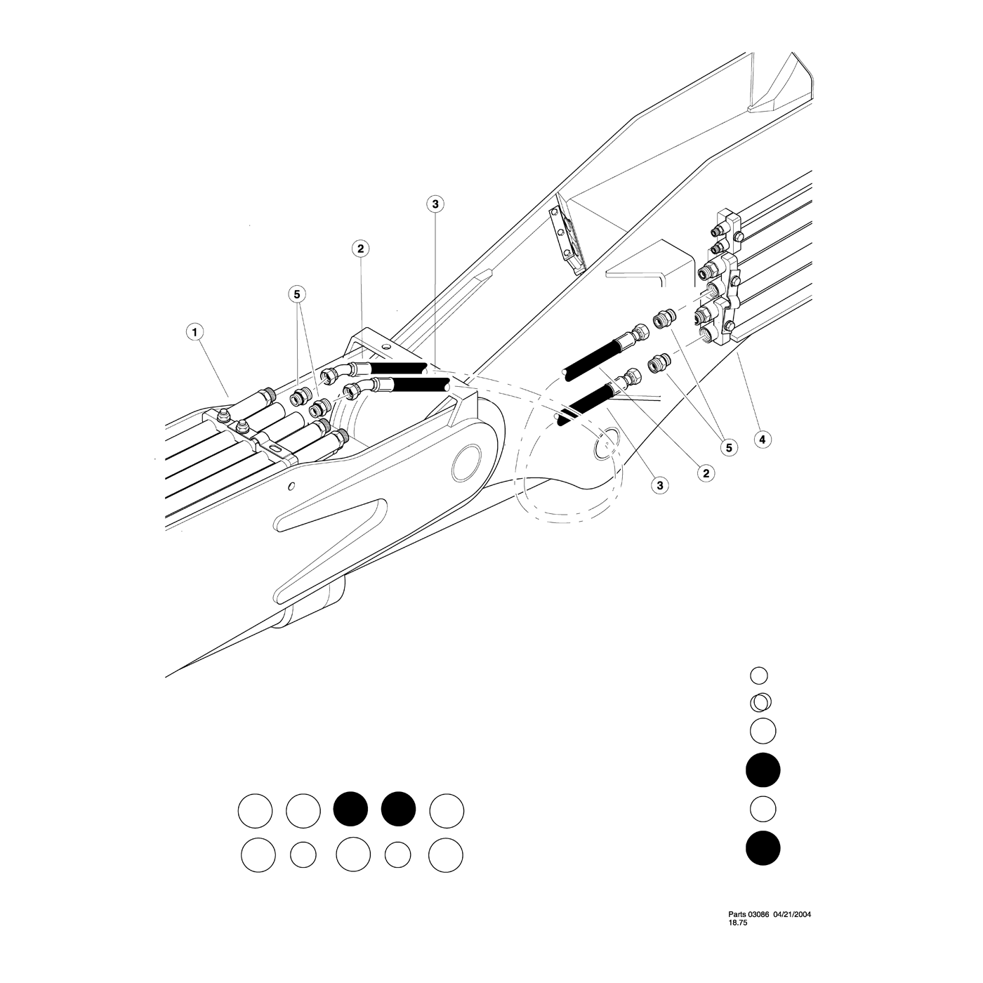 Main Boom to Stick Boom - (Disc Saw)