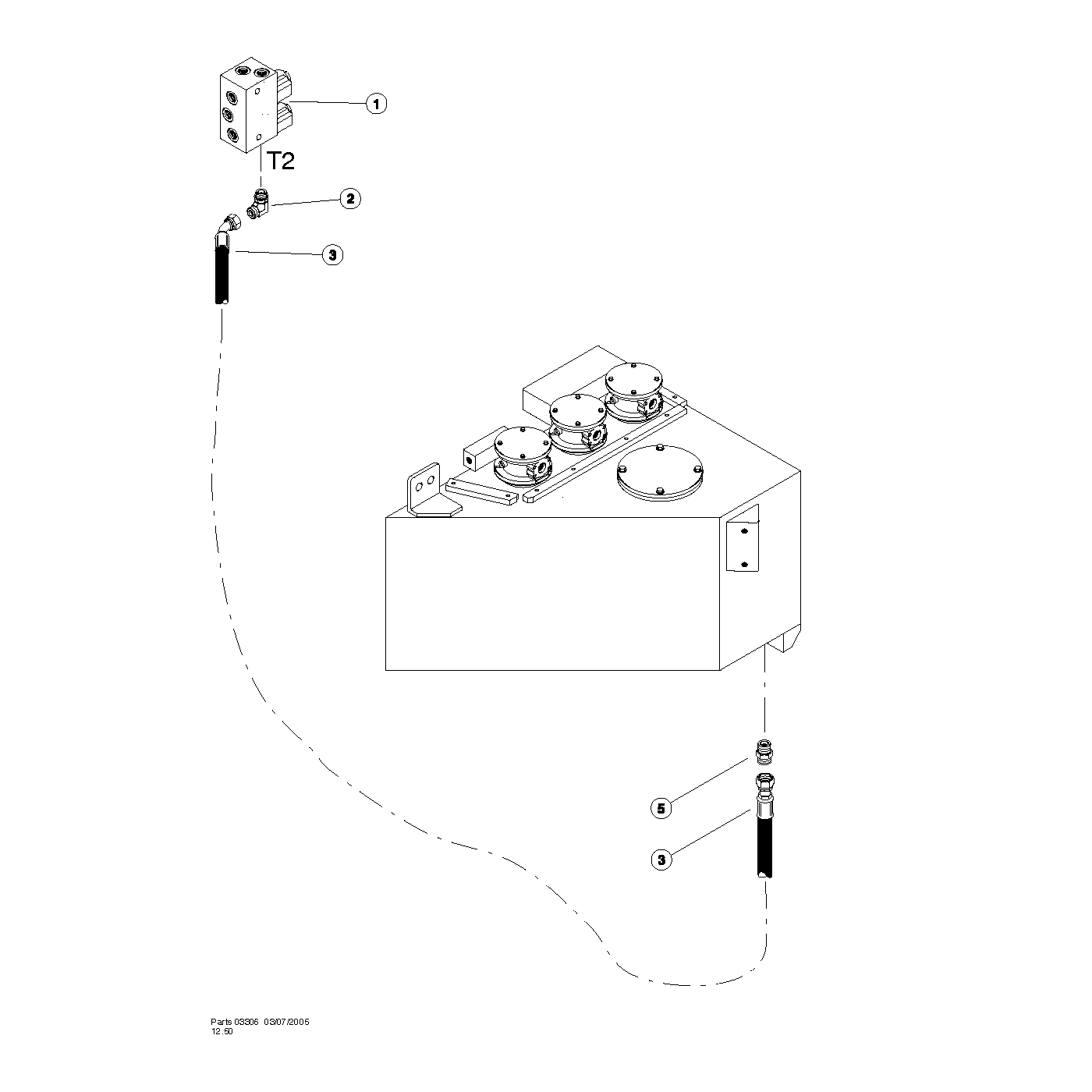 Shift/Brake Manifold Return Line