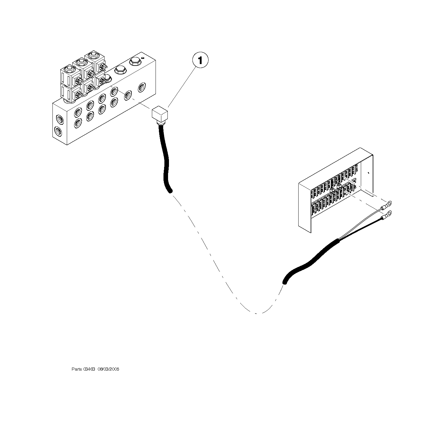 Electric To Pilot Pressure Manifold Harness