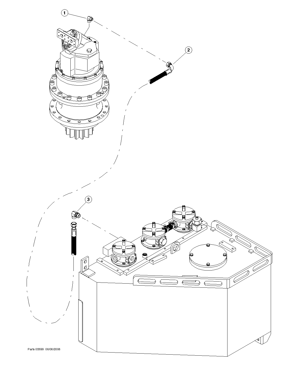 Case Drain Line (sn. 2779 -)