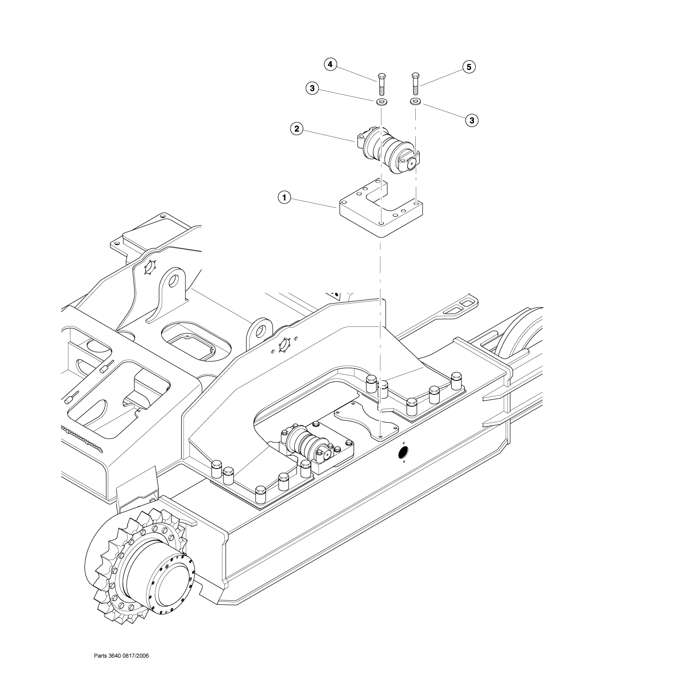 Upper Carrier roller Installation