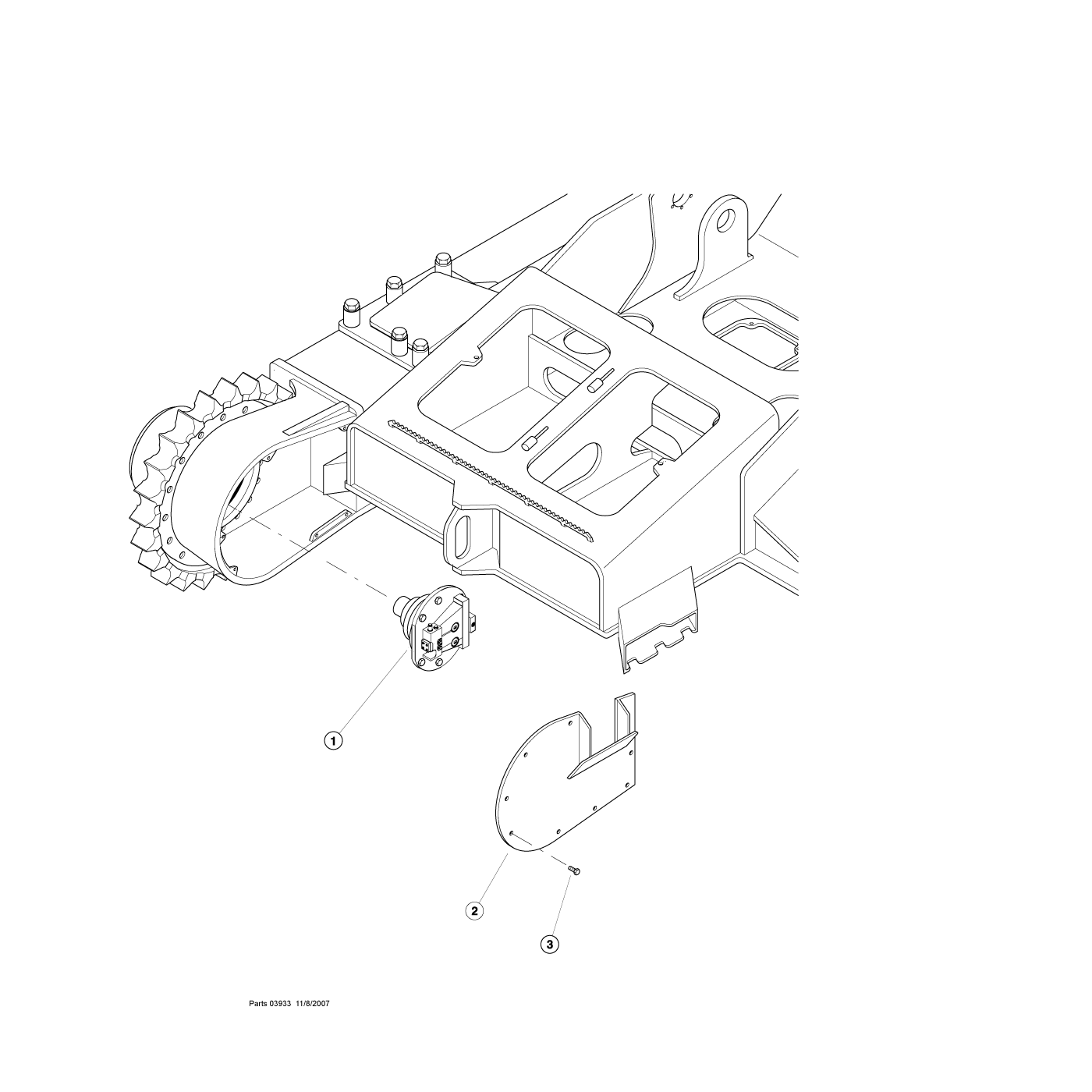 Track Final Drive Motor Installation