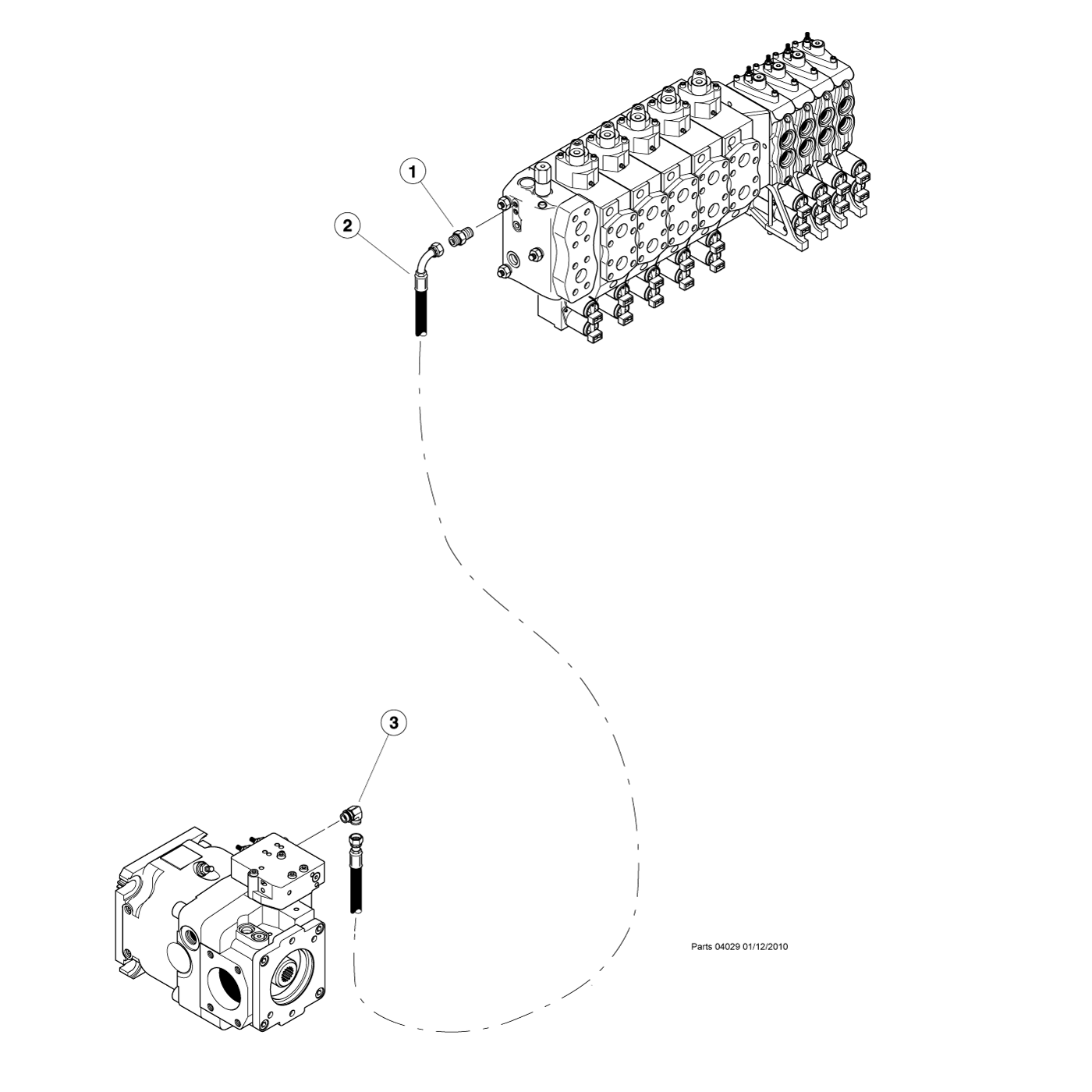 Main Control Valve Load Sense Lines