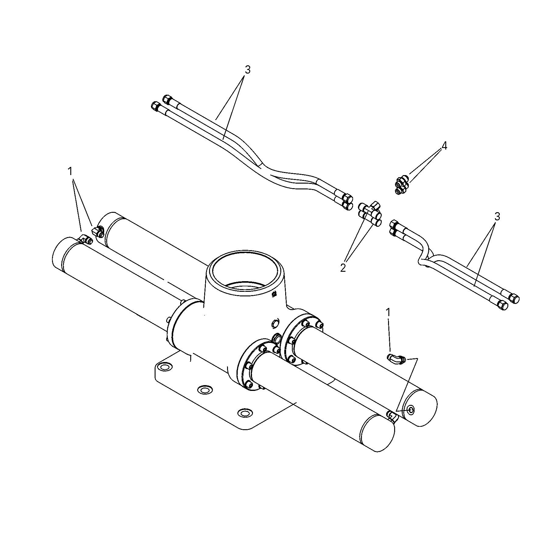 Hydraulic lines 360°/410°