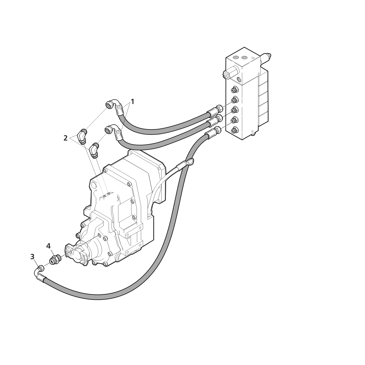 High-low 2-6 WD hydraulics