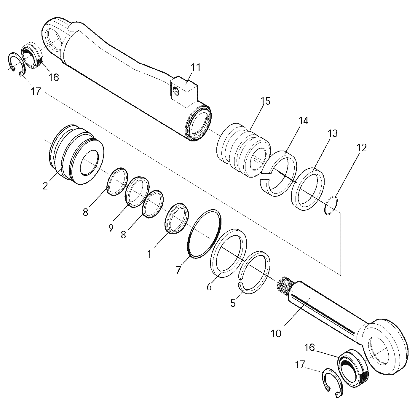 Spare part kit cylinder 11561-