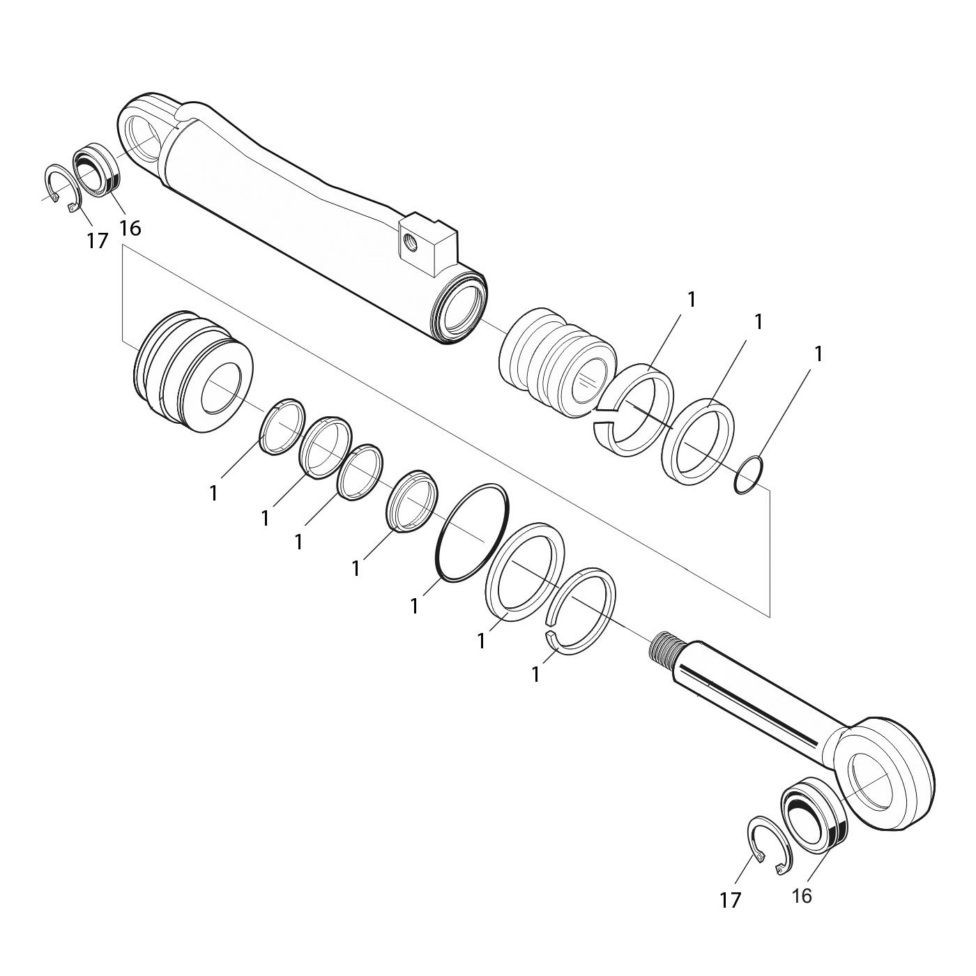 Spare part kit cylinder 11561-