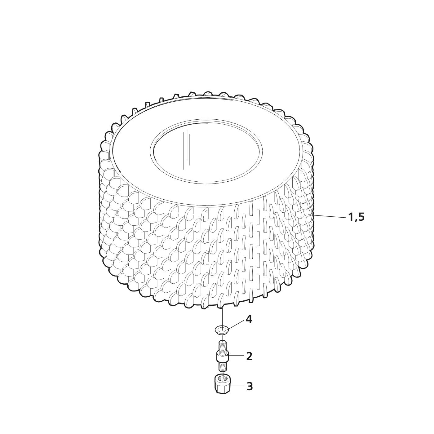 Feed rollers, Mense