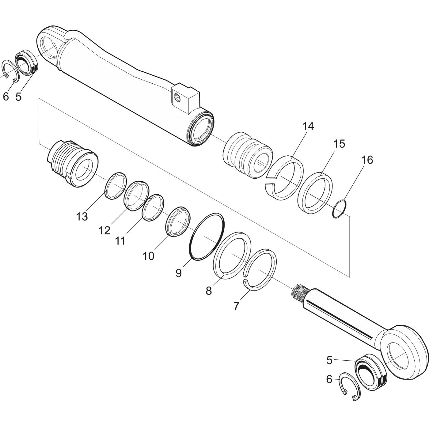 Spare part kit cylinder