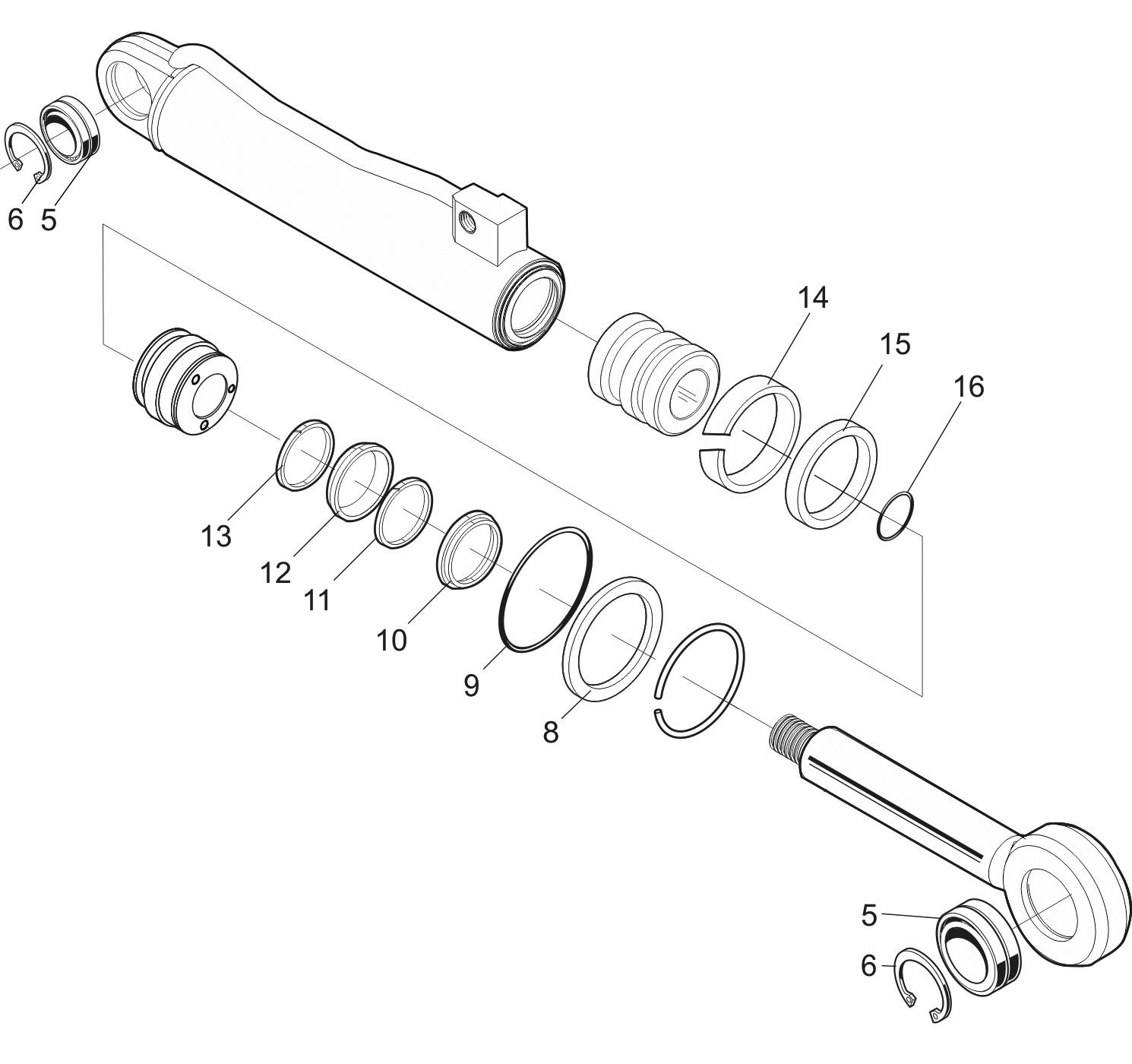 Spare part kit cylinder
