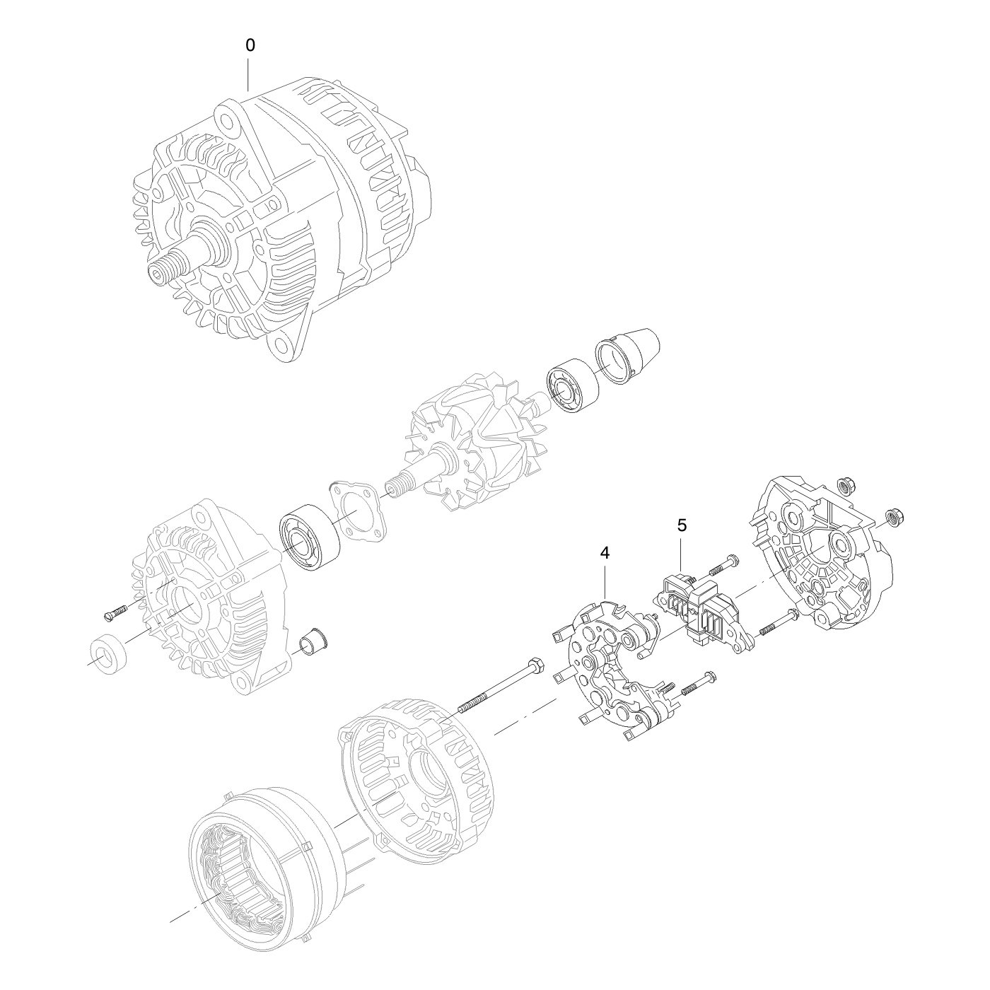 Alternator spare parts