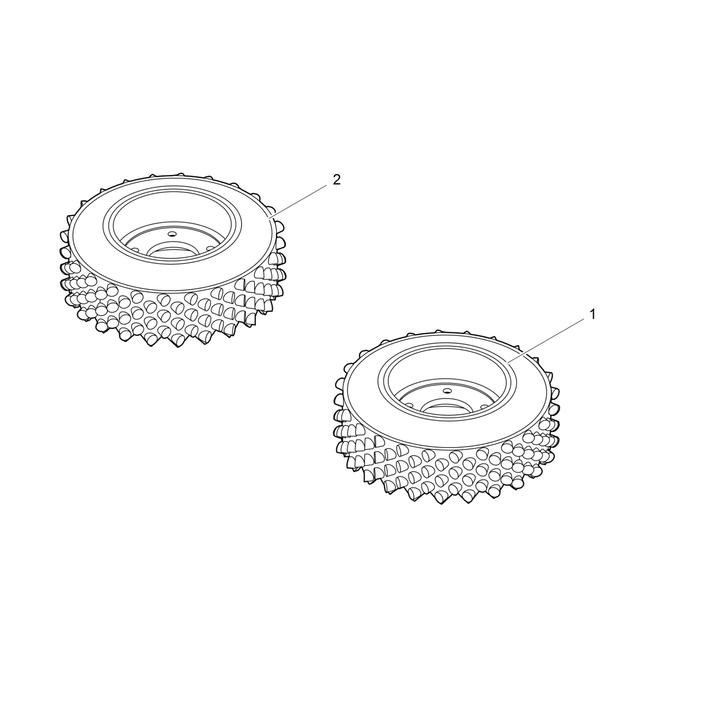 Feed rollers VFR