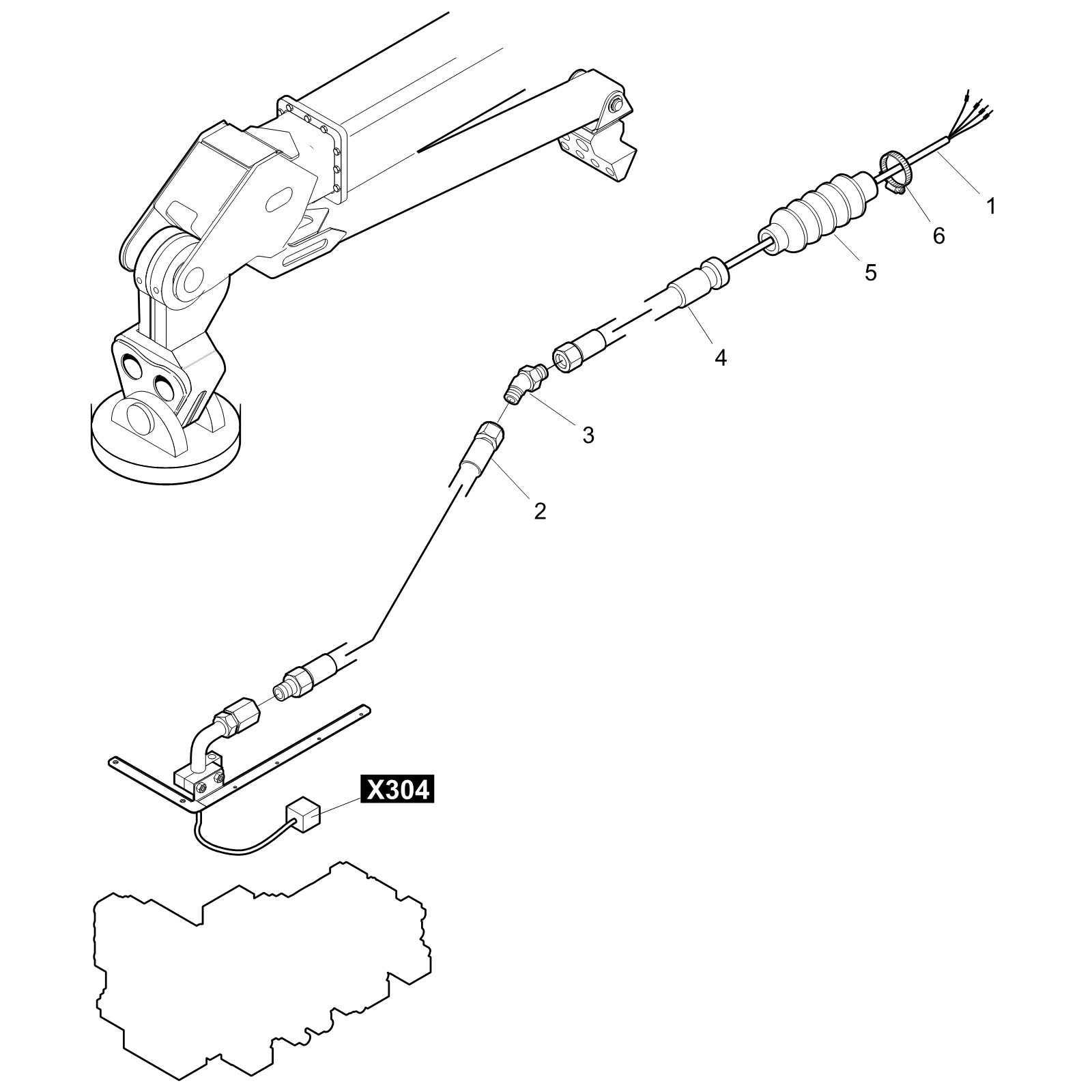 Crane-head CRH 15 electric Multi-tree handling