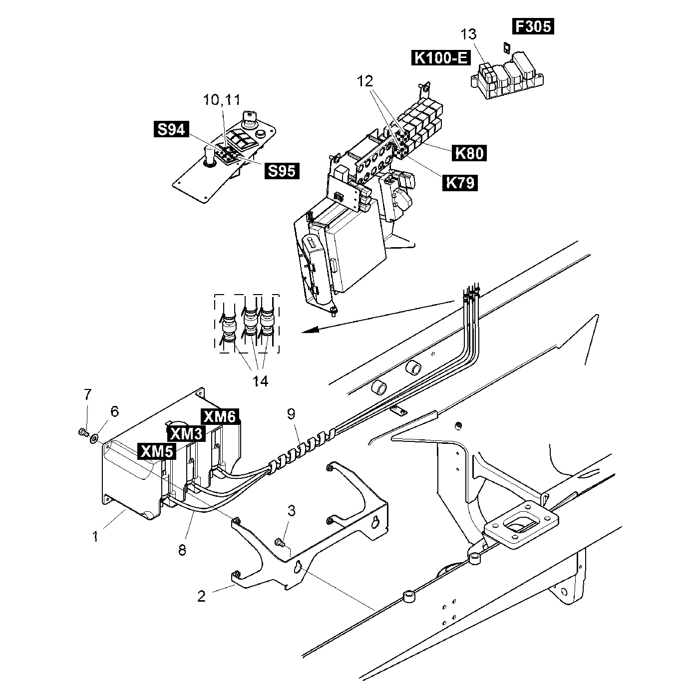 Windshield washer with side wipers Comfort Ride
