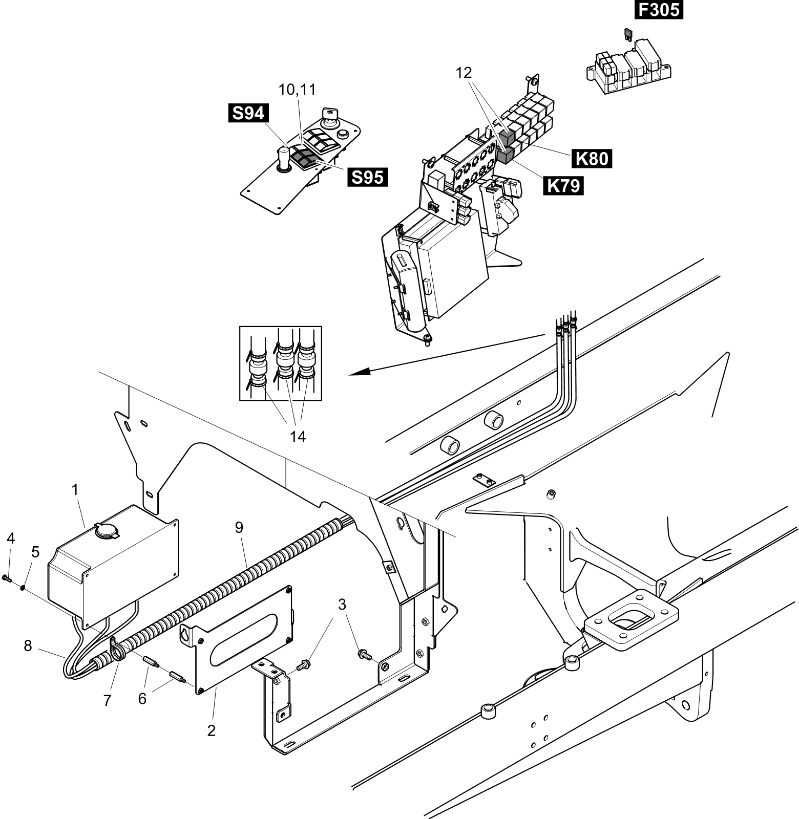 Windshield washer with side wipers Comfort Ride