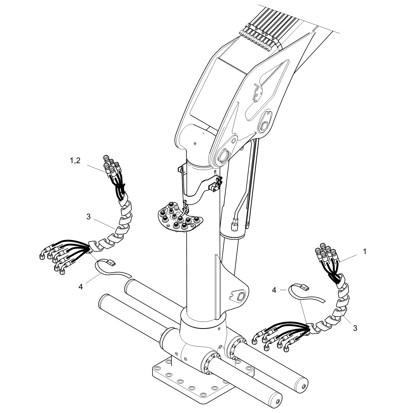 Hose routing