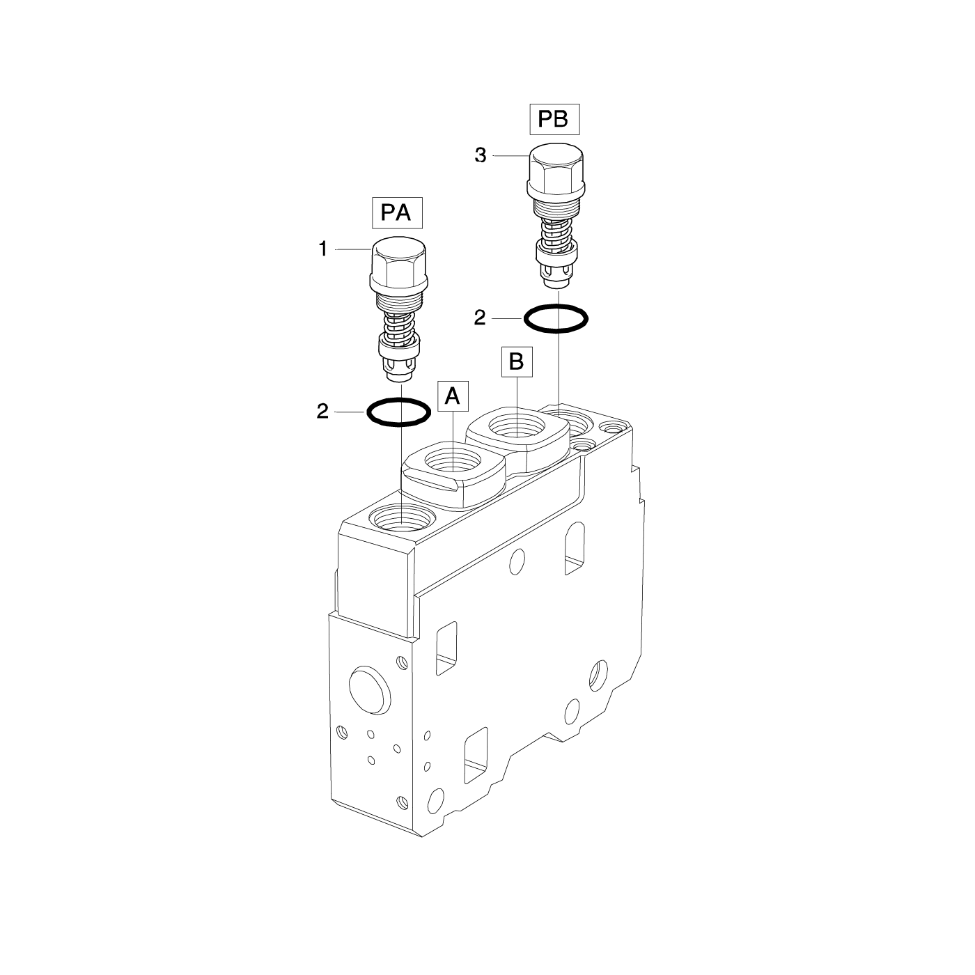 Valve section spare parts K170
