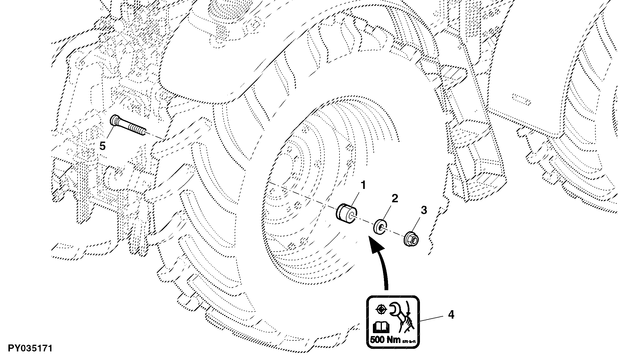REAR WHEELS, MOUNTING PARTS