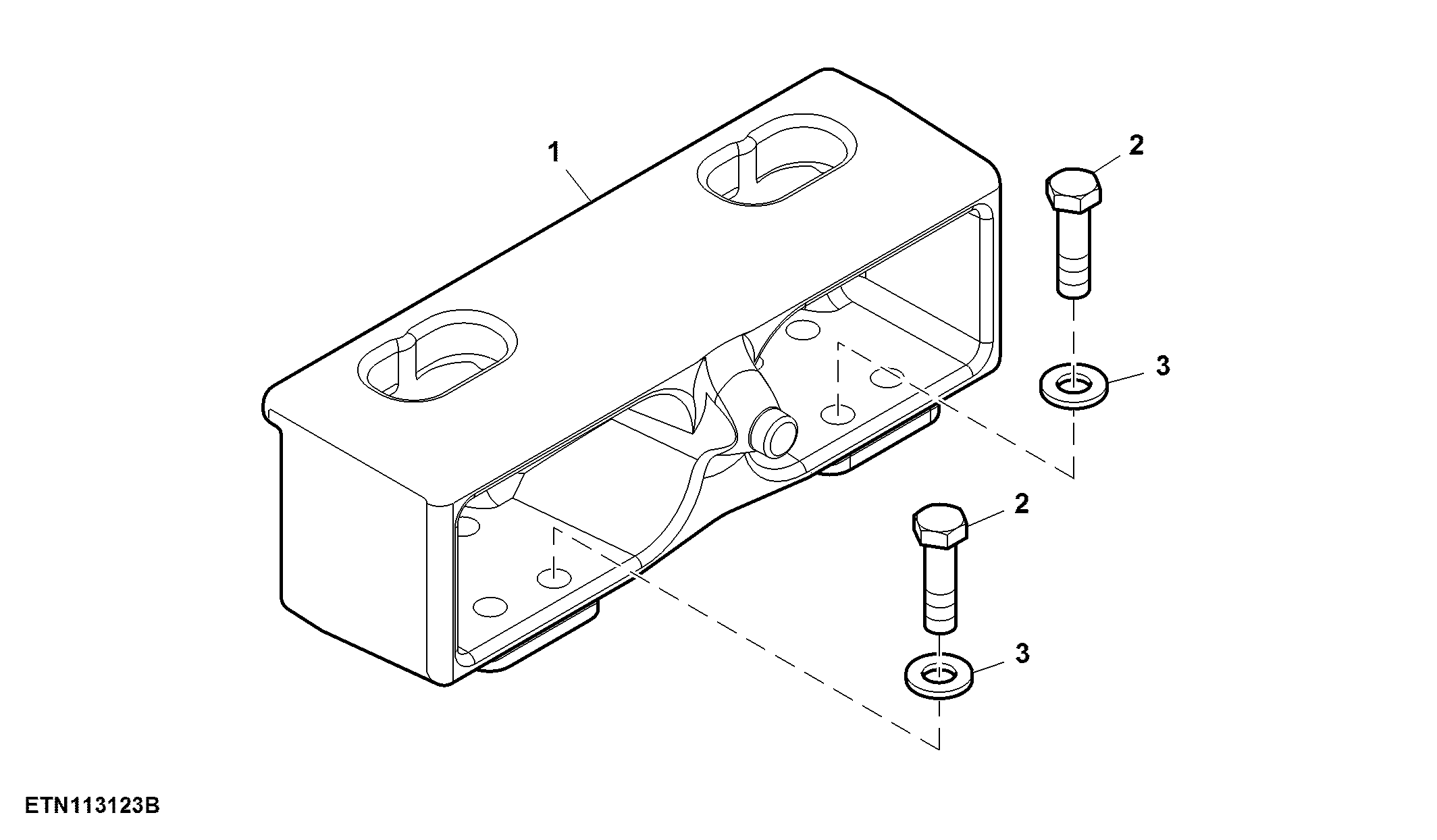 Counterweight, Front Support, PIN Prefix J0