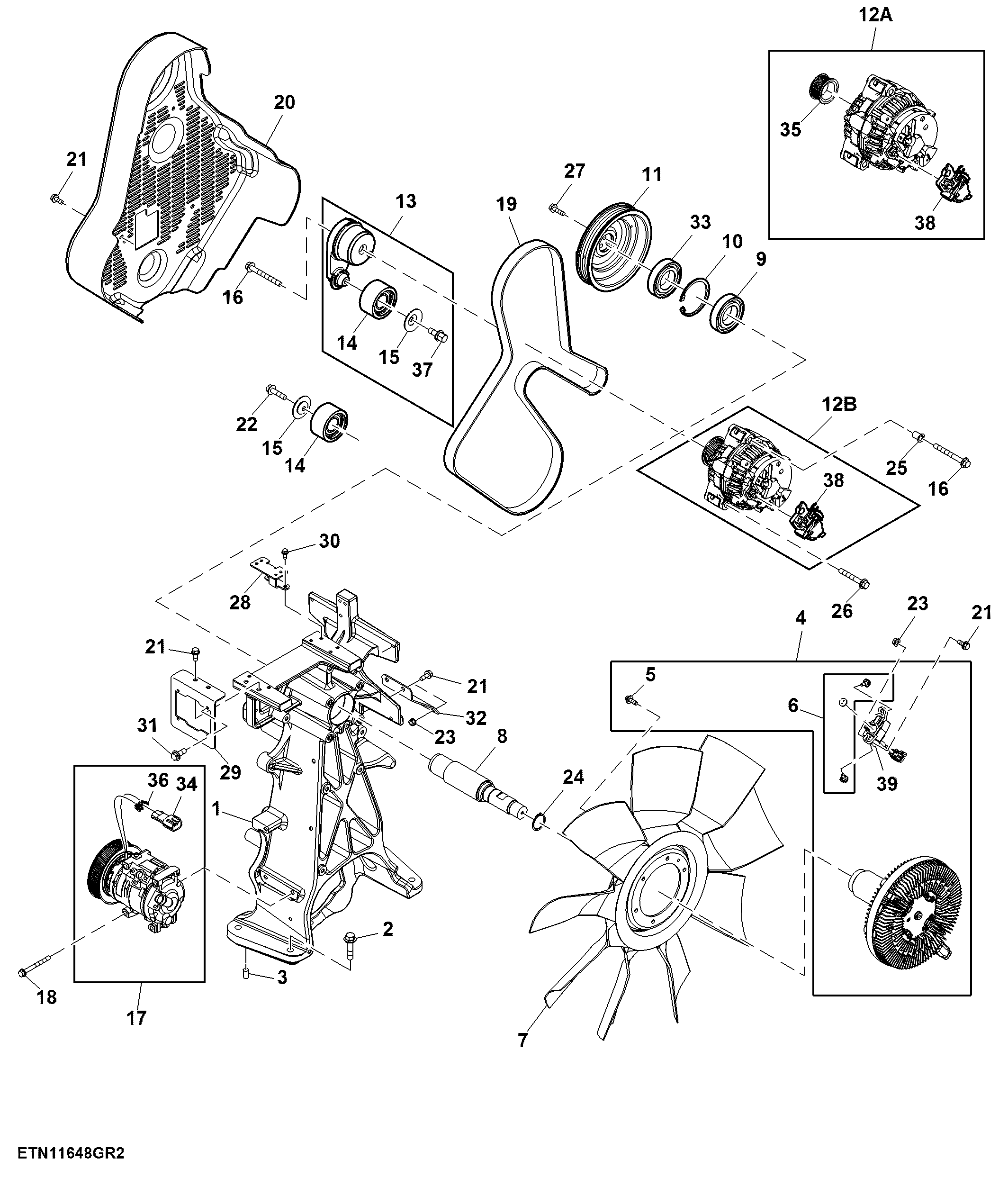 Variable Speed Fan Drive and Accessory, IT4 / T2 Engine