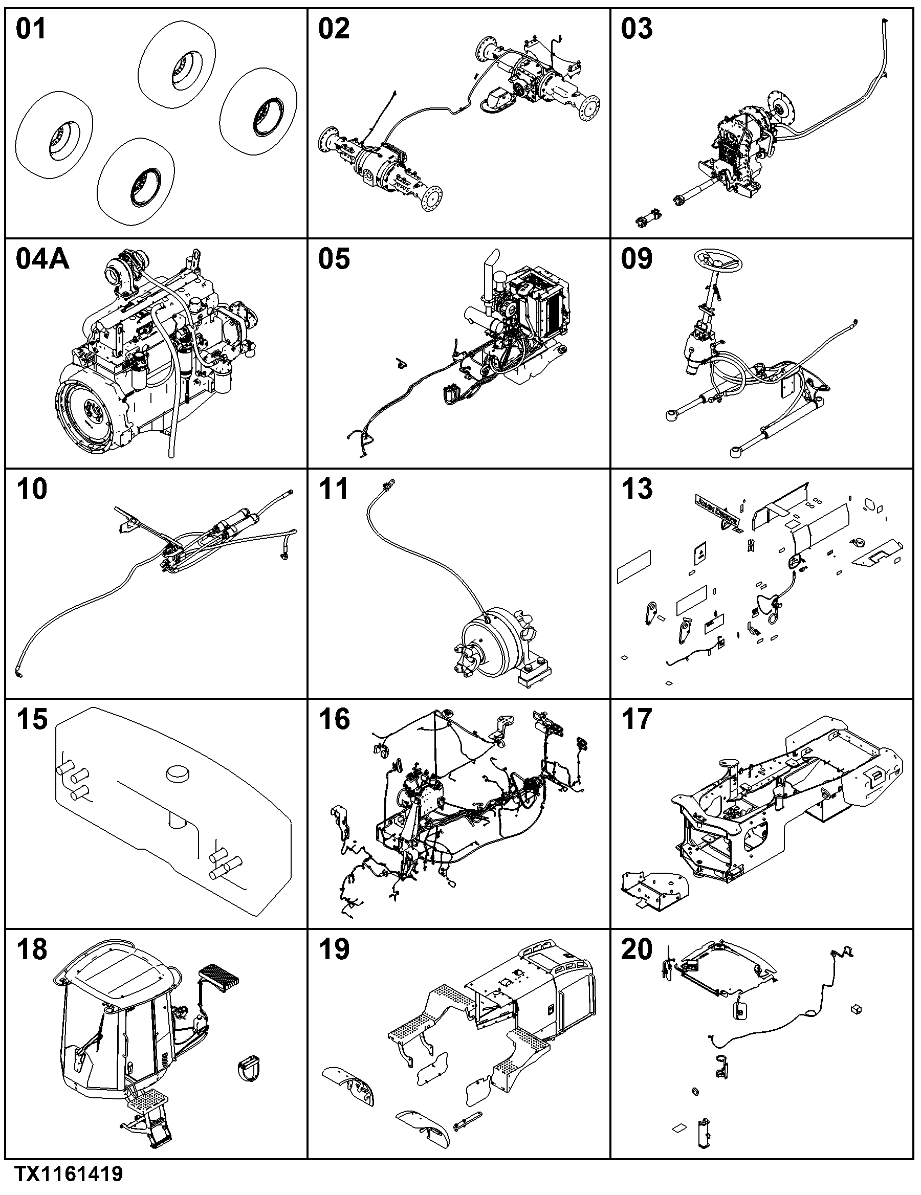524K Loader (PIN: 1BZ524KX_ _D000001- ) Engine 6068HDW74