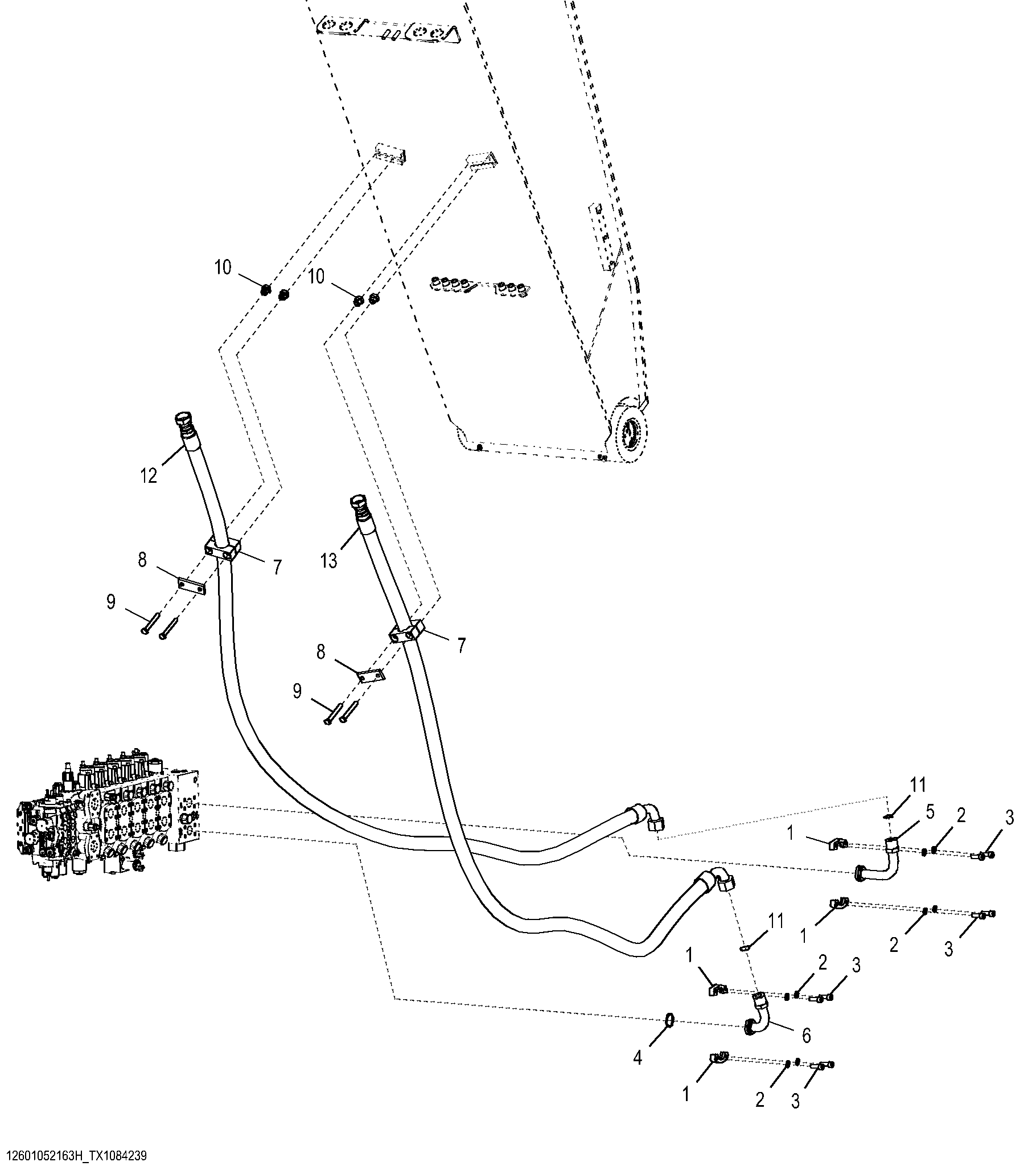 Boom - Tilt Function (Harvester) (188247 - )