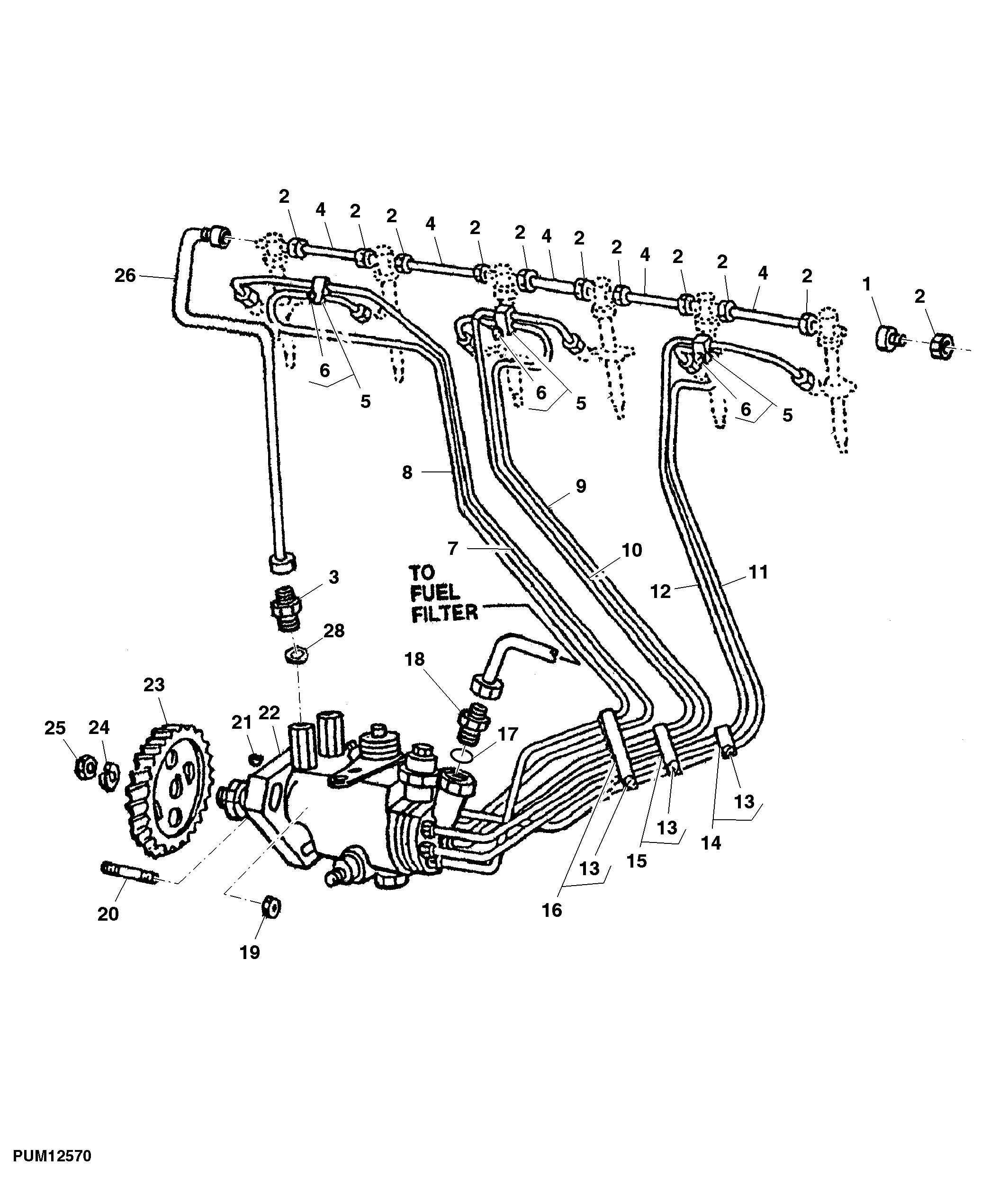 FUEL INJECTION PUMP/FUEL LINES (12 VOLTS-LUCAS)