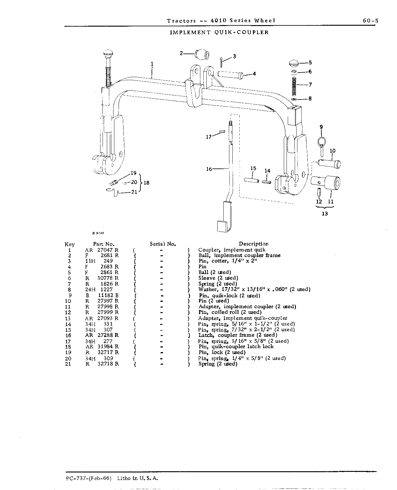 Adapter, equipment Quik-Coupler