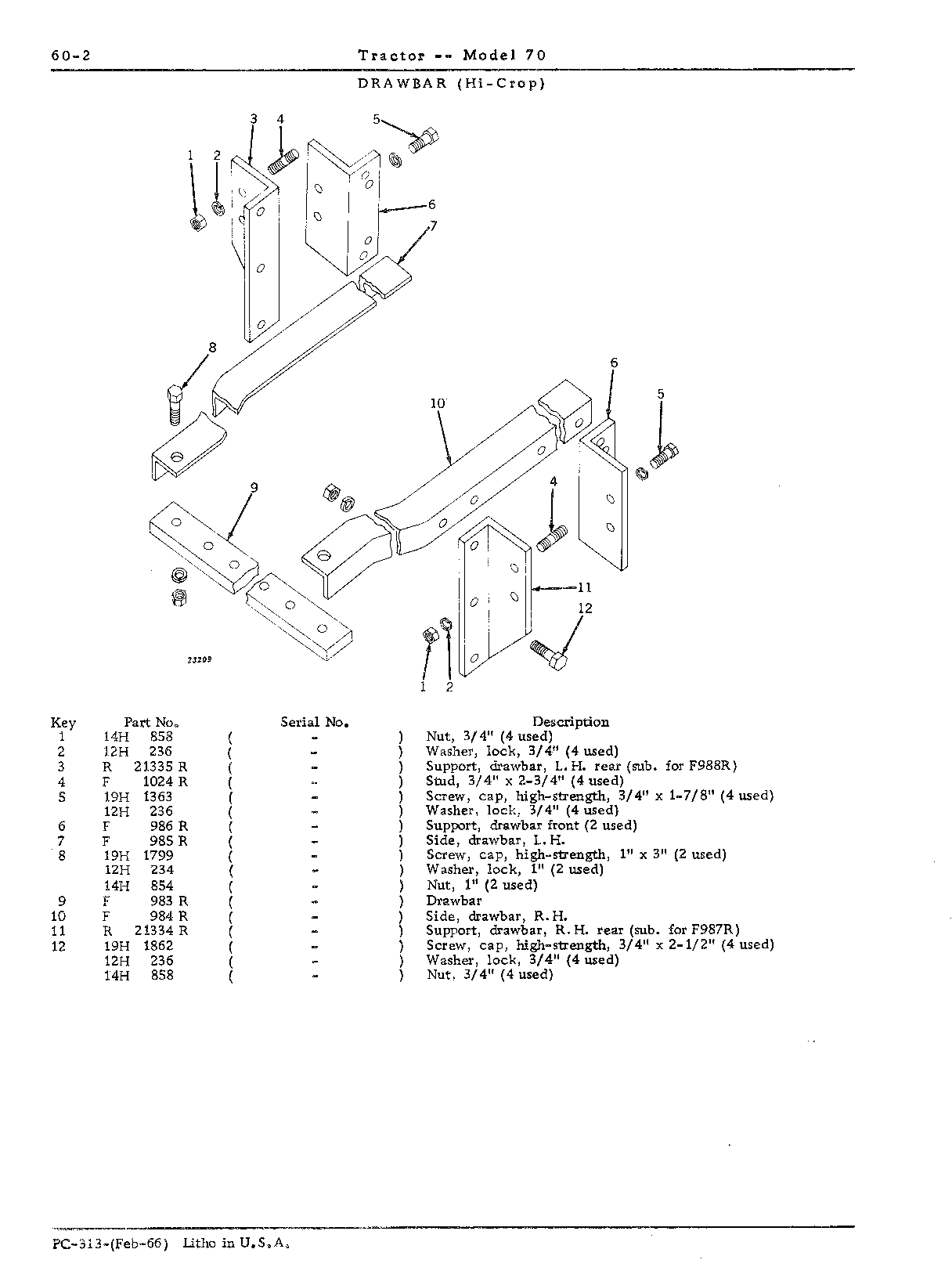 Section 60-Drawbar and Seat (Continued)