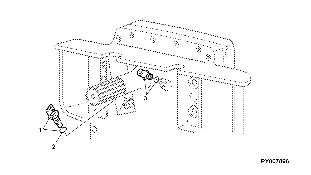 FRONT PTO - SENDING UNIT, PTO SPEED METER/ VALVE BLEED