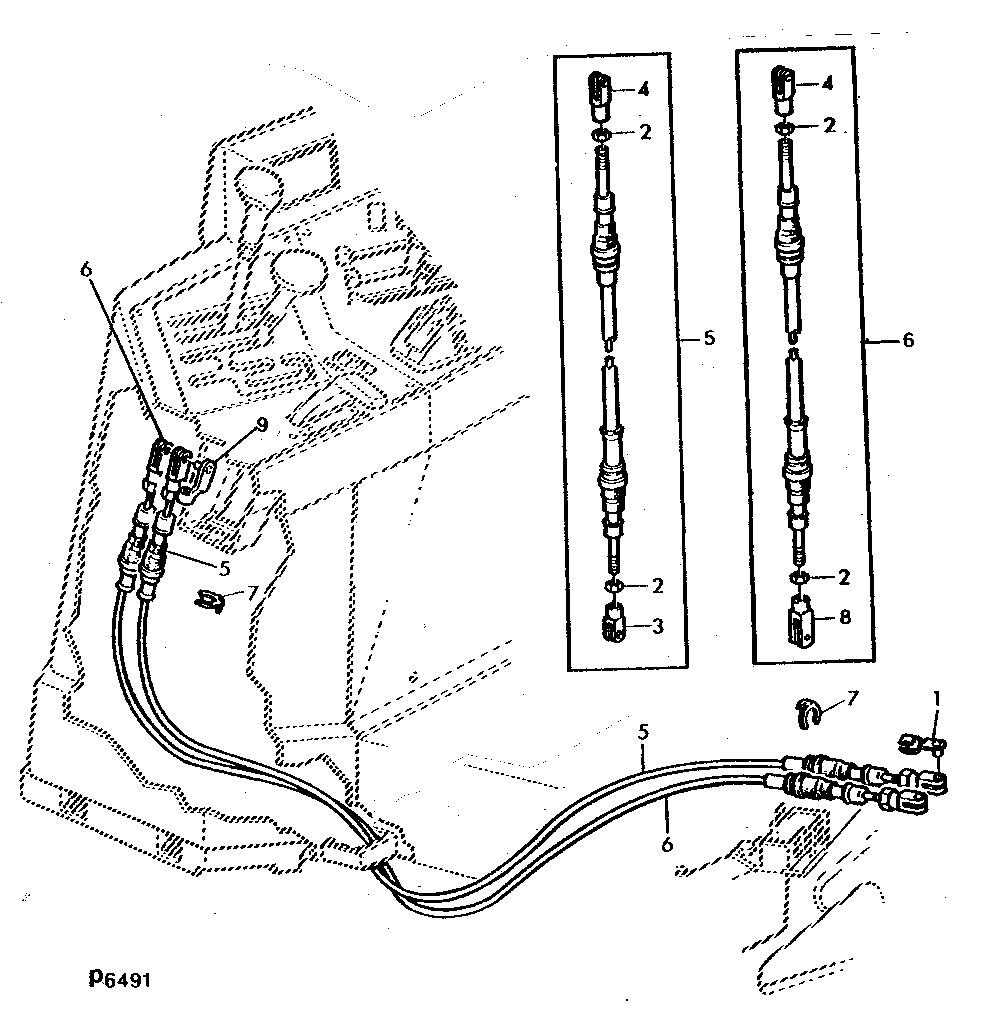 BOWDEN CABLES FOR RANGE SHIFT AND PARKING LOCK