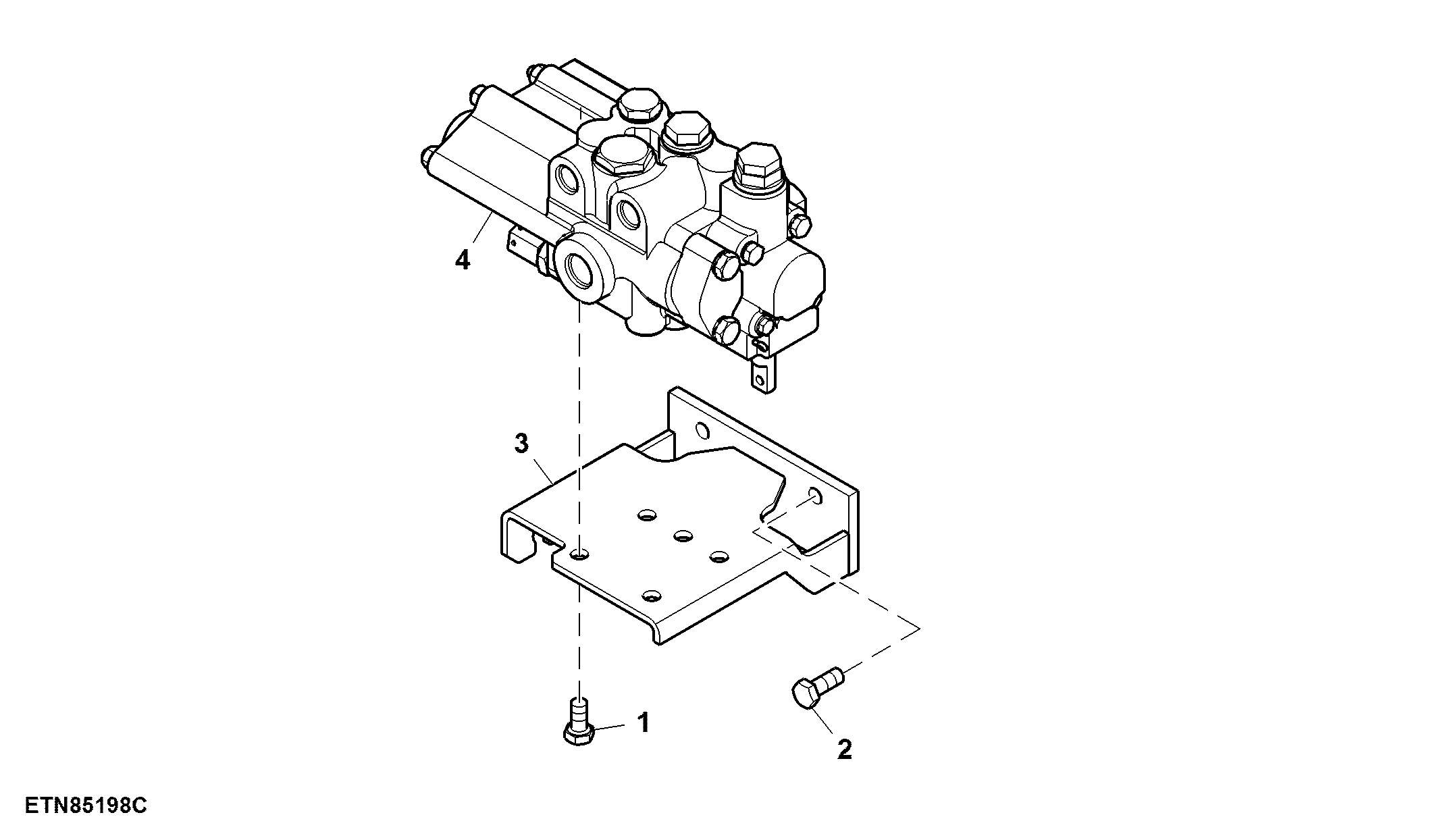 Downforce Control Valve, Single Valve (400020 - )