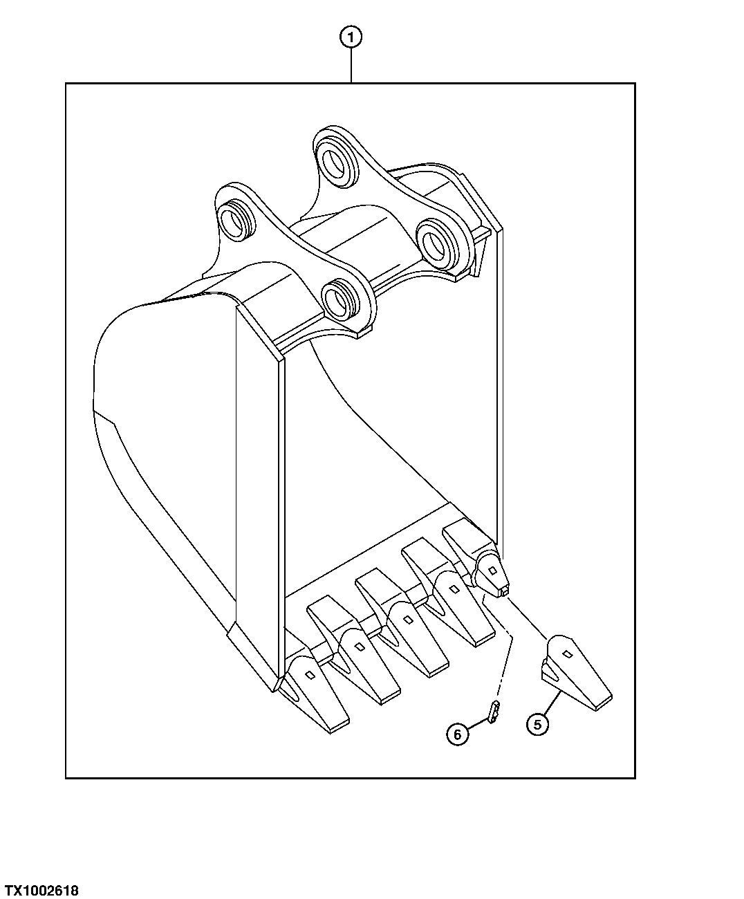 SUPER LONG FRONT BUCKET (36 INCH) (SEE FOOTNOTE)