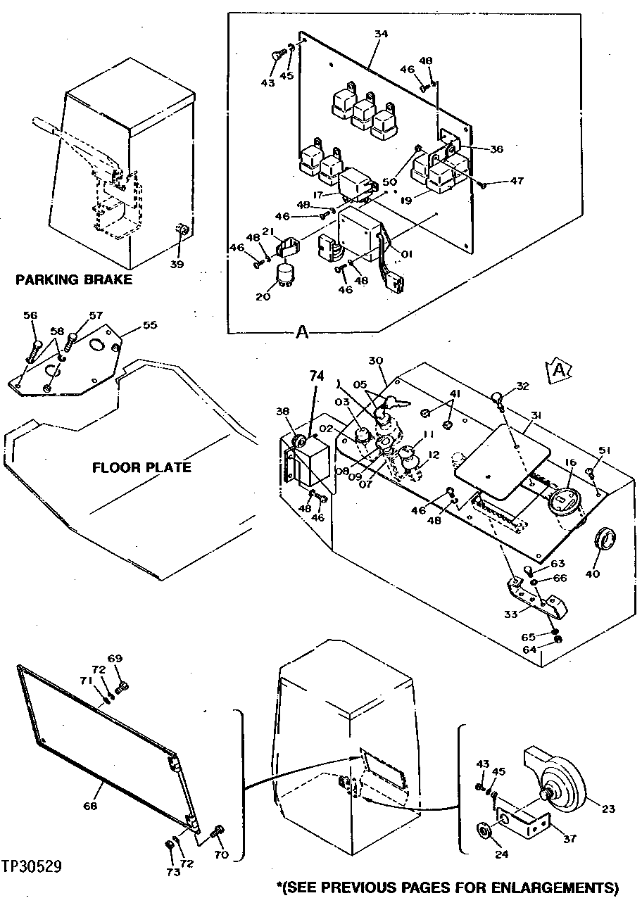 RIGHT-HAND CONSOLE, COVER, CONTROLLER, SWITCHES AND RELAYS (WITH CANOPY) ( - 000345)