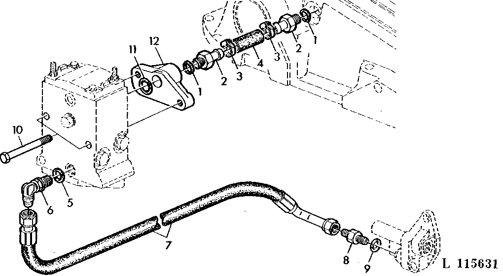 OIL LINES FOR SELECTIVE CONTROL VALVES (POPPET TYPE)