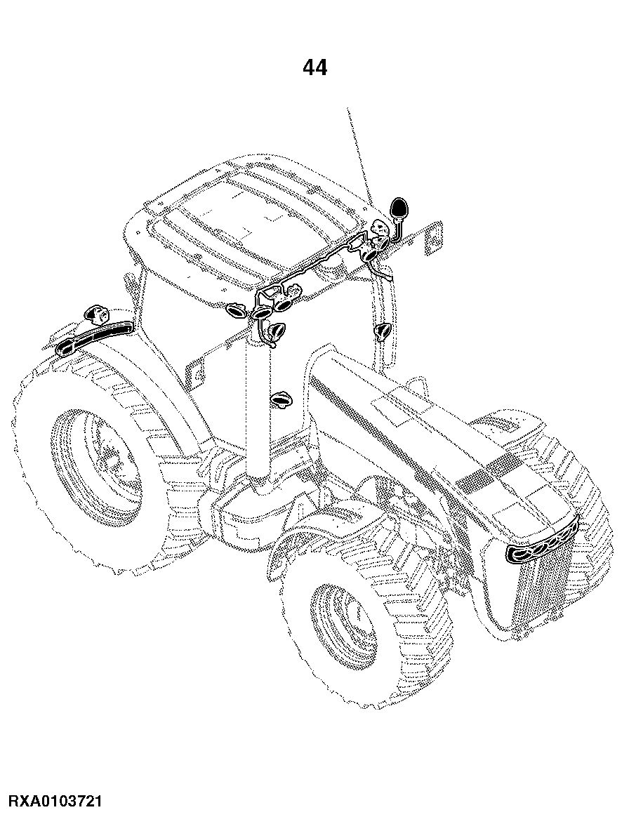 8245R Tractor (S.N. 000101 - 053099)(Worldwide)