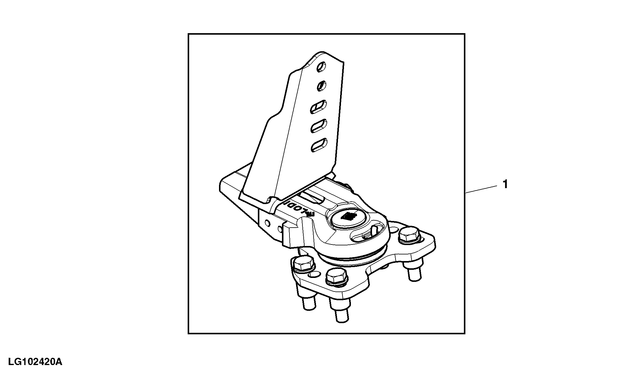 Attachment, Rigid To Pivot Conversion Kit, Front Fender