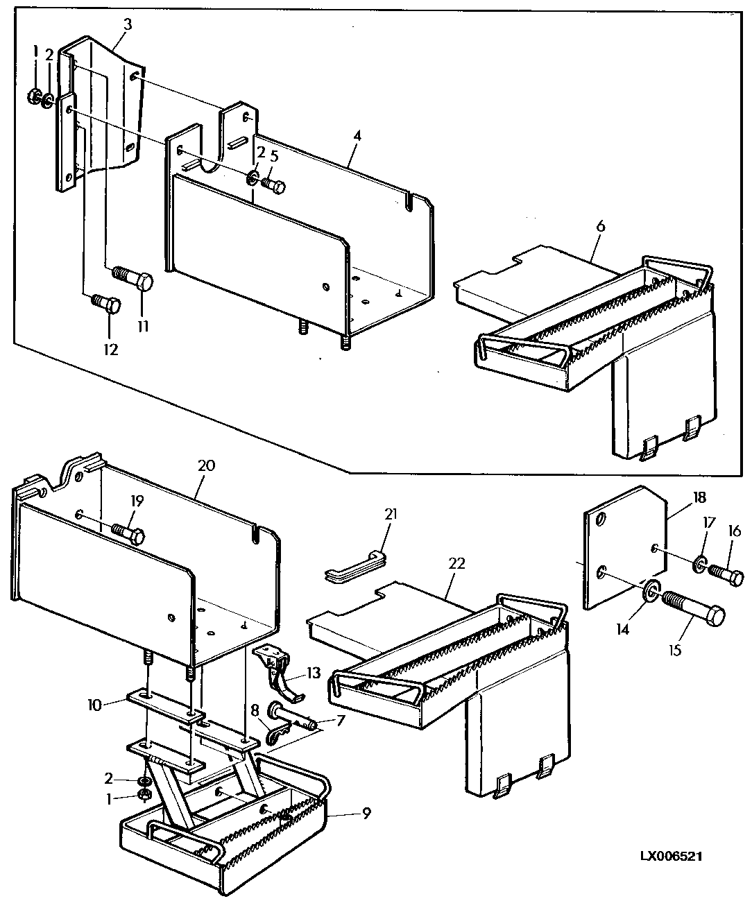 BATTERY BOX AND STEP (WITH MC1 CAB/MODULE 2 OR 3)