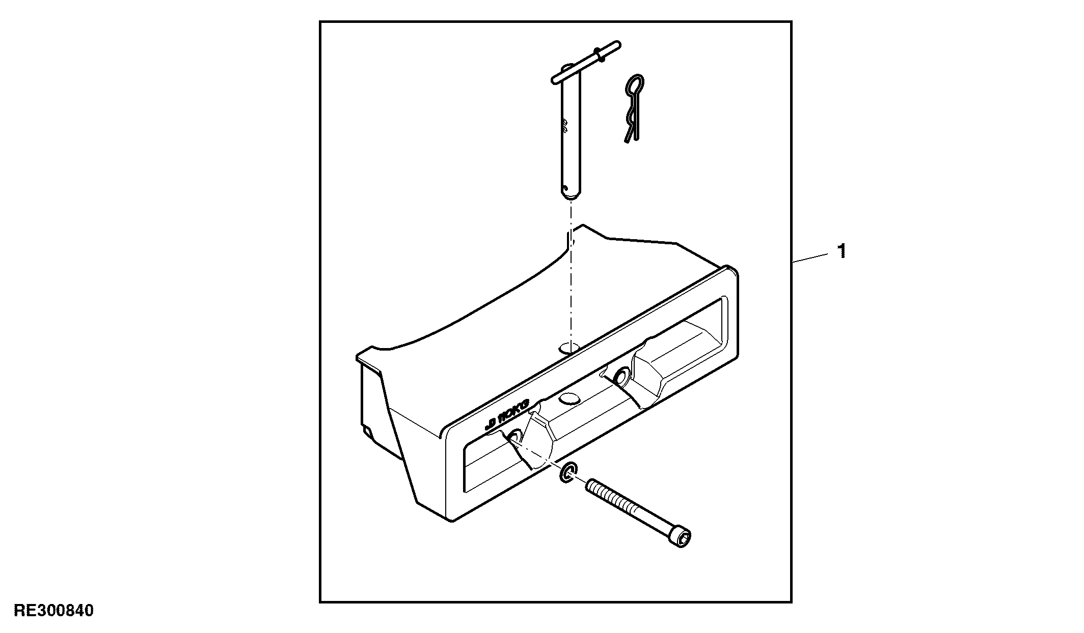 Front Weight Support, 243 lb. (110 kg), Attachment