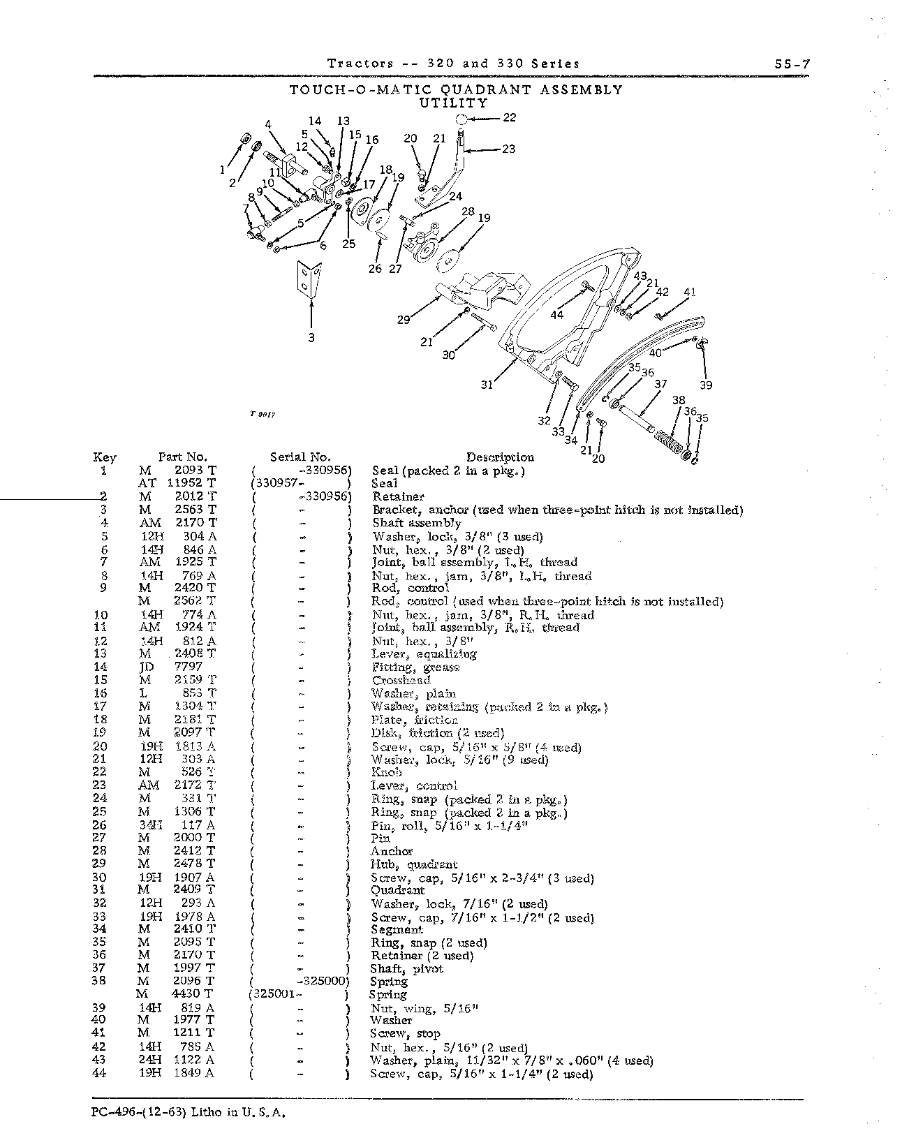 Quadrant, Touch-O-Matic (Continued)
