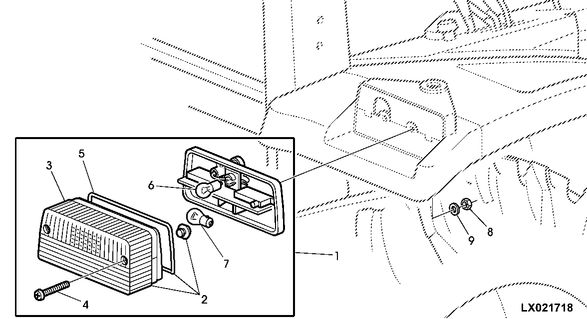TAIL LIGHTS AND TURN SIGNALS (2-POST ROLL GARD)