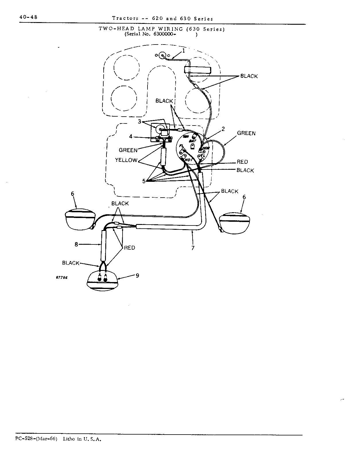 Head lamp wiring