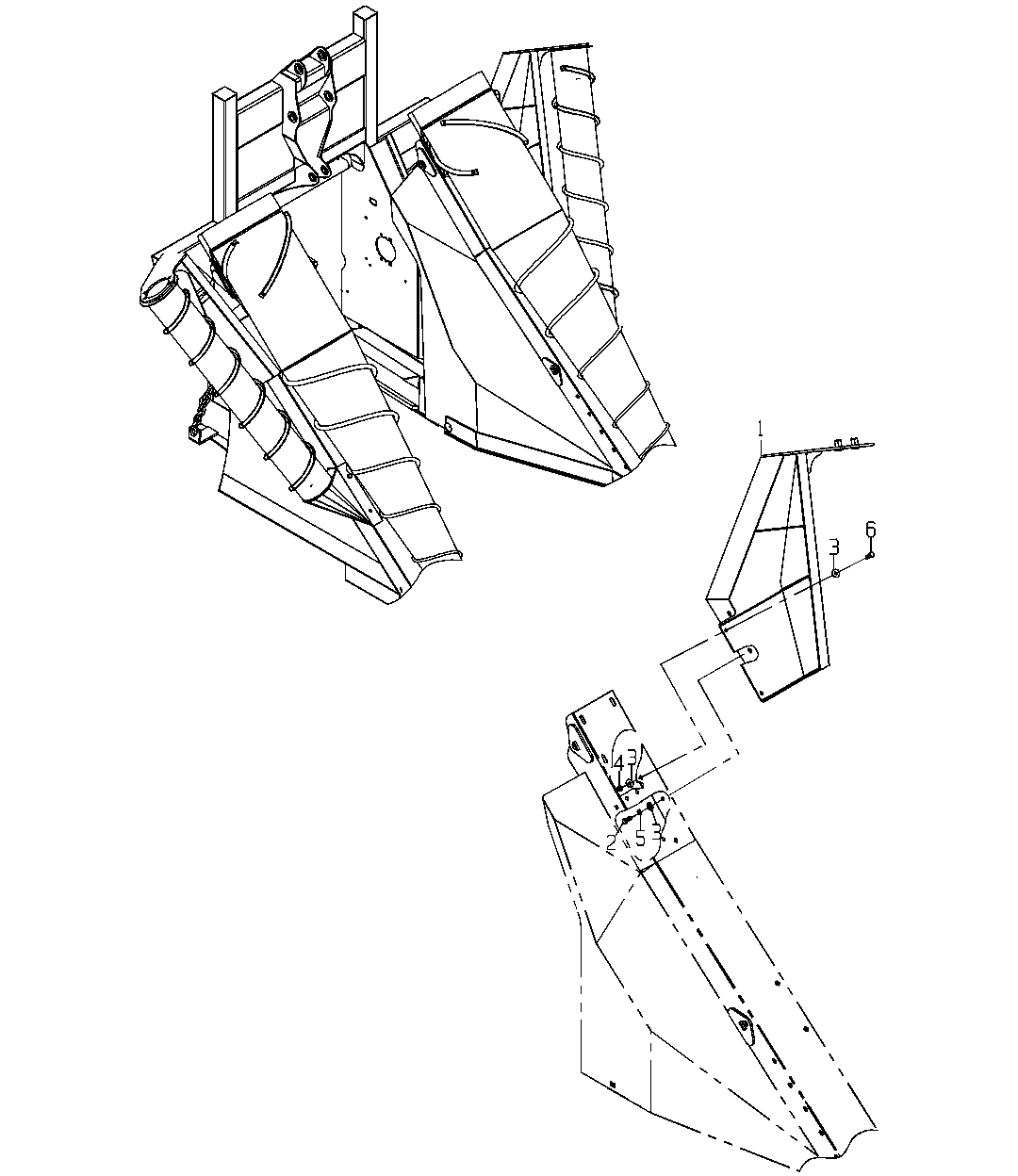SCROLL GP, OUTER, RIGHT MOUNT (OPTION 5320,5340)